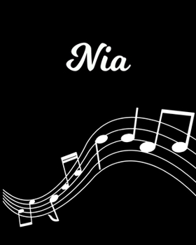 Paperback Nia: Sheet Music Note Manuscript Notebook Paper - Personalized Custom First Name Initial N - Musician Composer Instrument C Book