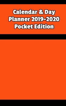 Paperback 2019-2020 Calendar & Day Planner Pocket Edition Book