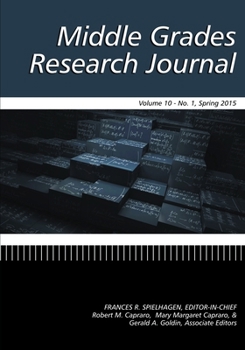 Paperback Middle Grades Research Journal Vol 10 Issue 1 Book