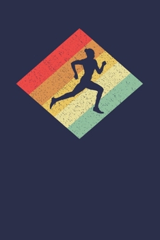 Läufer Notizbuch: A5 Kariert 108 Seiten - Retro Vintage Laufen Notizheft - Geschenk für Läufer und Jogger (German Edition)