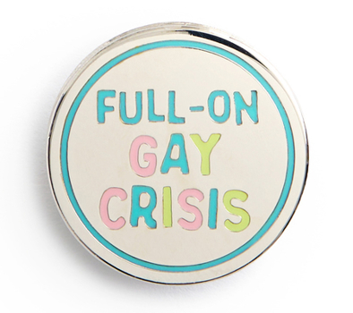 Heartstopper: Full-On Gay Crisis Enamel Pin