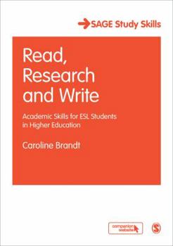 Paperback Read, Research and Write: Academic Skills for ESL Students in Higher Education Book