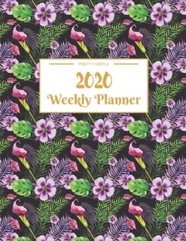 Paperback Weekly Planner 2020: Year At A Glance And Vertical Dated Pages - 8.5 x 11 inches 120 pages Book