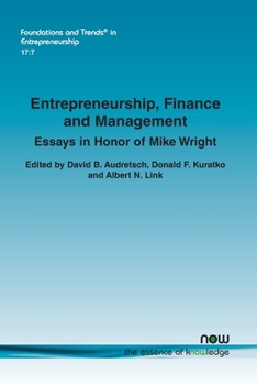 Paperback Entrepreneurship, Finance and Management: Essays in Honor of Mike Wright Book