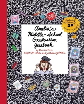 Hardcover Amelia's Middle-School Graduation Yearbook Book
