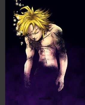 Notebook: Anime Seven Deadly Sins Soft Glossy Cover Graph Paper Pages Book 7.5 x 9.25 Inches 110 Pages