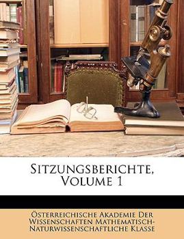 Paperback Sitzungsberichte, Erster Band [German] Book