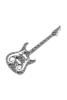 Music: Notebook, Journal | Lined Paper | 120 Pages DIN A5 (6 x 9") | Notes, Drawings, Planer, Diary, Organization | Word Cloud Present