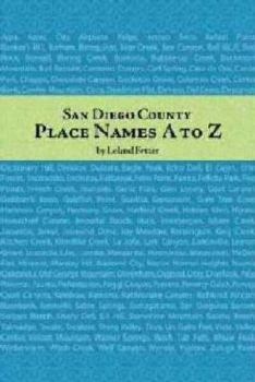 Paperback San Diego County Place Names A to Z Book