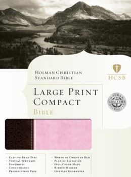 Imitation Leather Large Print Compact Bible-HCSB [Large Print] Book