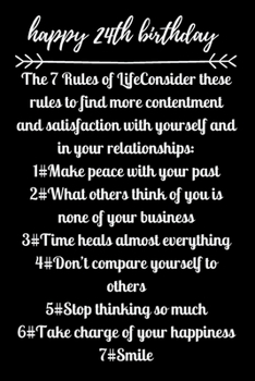 happy24th birthday The 7 Rules of Life