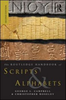 Paperback The Routledge Handbook of Scripts and Alphabets Book
