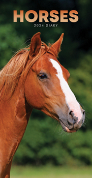 Calendar 2024 Horses Slim Diary Calendar Book
