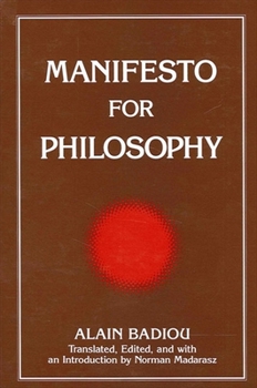 Paperback Manifesto for Philosophy Book