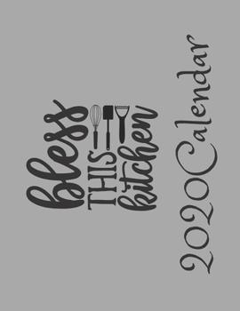 Paperback 2020 Calendar: Monthly wall calendar. Different slogan each month. Black and white to complement any kitchen colour scheme Book