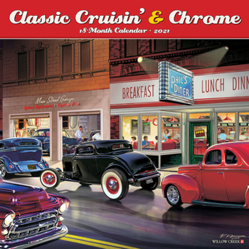 Calendar Classic Cruisin' & Chrome 2021 Wall Calendar Book