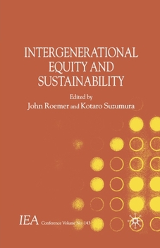 Paperback Intergenerational Equity and Sustainability Book