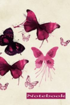 Notebook: Watercolor Butterflies is a 6x9 notebook at 100 pages for writers to write in.