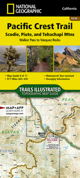 Misc. Pacific Crest Trail: Scodie, Piute, and Tehachapi Mountains Map [Walker Pass to Vasquez Rocks] Book