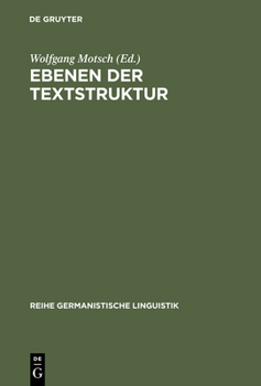 Hardcover Ebenen der Textstruktur [German] Book