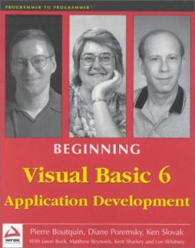Paperback Beginning Visual Basic 6 Application Development Book