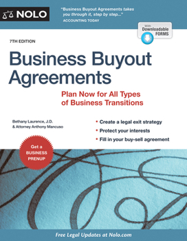 Paperback Business Buyout Agreements: Plan Now for All Types of Business Transitions Book