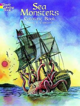 Paperback Sea Monsters Coloring Book