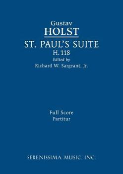 Paperback St. Paul's Suite, H.118: Full score Book