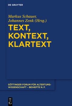 Hardcover Text, Kontext, Klartext [German] Book