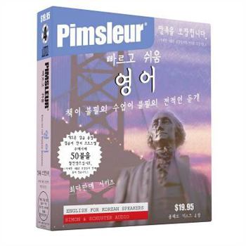Audio CD Pimsleur English for Korean Speakers Quick & Simple Course - Level 1 Lessons 1-8 CD: Learn to Speak and Understand English for Korean with Pimsleur La [Korean] Book