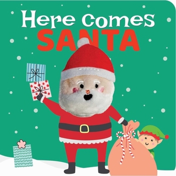 Board book Here Comes Santa: Finger Puppet Book: Board Book with Finger Puppet Book