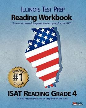 Paperback ILLINOIS TEST PREP Reading Workbook ISAT Reading Grade 4 Book