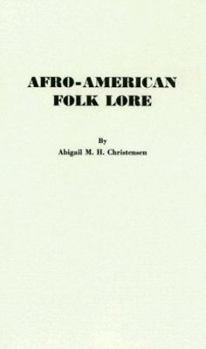Hardcover Afro-American Folk Lore Book