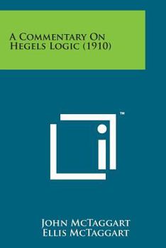 Paperback A Commentary on Hegels Logic (1910) Book