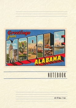 Vintage Lined Notebook Greetings from Mobile