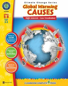 Paperback Global Warming: Causes, Grades 5-8: Reading Levels 3-4 [With Transparency(s)] Book
