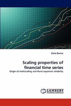 Paperback Scaling Properties of Financial Time Series Book