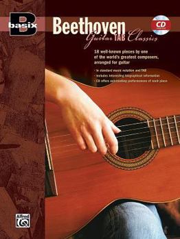Paperback Basix Guitar TAB Classics -- Beethoven: Book & Online Audio (Basix(R) Series) Book