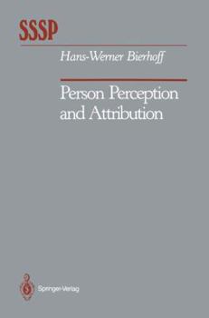 Paperback Person Perception and Attribution Book