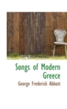 Hardcover Songs of Modern Greece Book