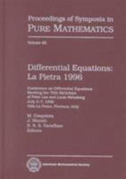 Hardcover Differential Equations: La Pietra 1996: Conference on Differential Equations Marking the 70th Birthdays of Peter Lax and Louis Nirenberg, July Book