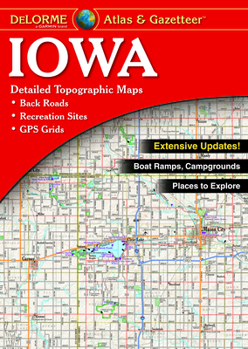 Paperback Delorme Atlas & Gazetteer: Iowa Book