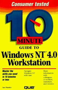 Paperback 10 Minute Guide to Windows NT Workstation 4 0 Book