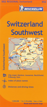 Map Michelin Switzerland Southwest Book