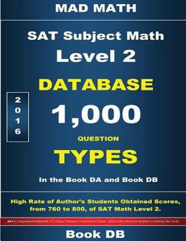 Paperback SAT Math Level 2 Database Book DB Book