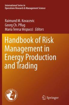 Paperback Handbook of Risk Management in Energy Production and Trading Book