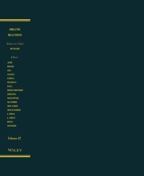 Hardcover Organic Reactions, Volume 87 Book