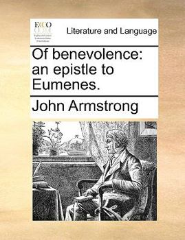 Paperback Of benevolence: an epistle to Eumenes. Book