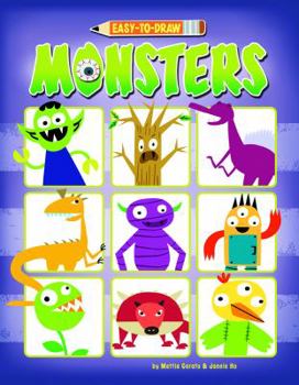 Paperback Easy to Draw Monsters: A Step-By-Step Drawing Book