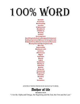 Paperback 100% Word: Instructions from our Manufacturer Book